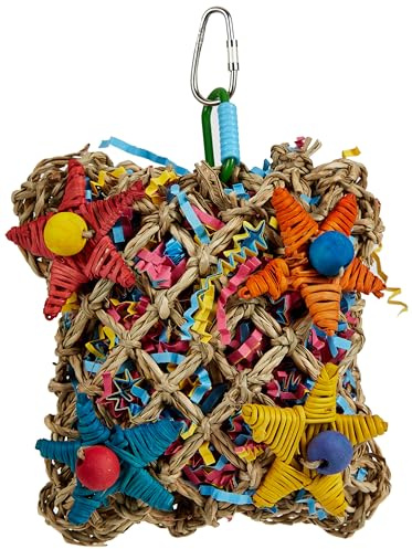 Super Bird Creations SC208 Foraging Toy - Ideal for Small Animals - Fun & Entertaining Animal Toy - Pickin’ Pocket Design - Made with Safe Components - 5” x 3” x 7.5”