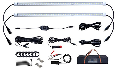 Dream lighting LED Außenleuchte für Wohnmobil Wohwagen 2X 50CM 12v Lichtleiste 500LM IP66 Wasserdicht Beleuchtung Außenbereich