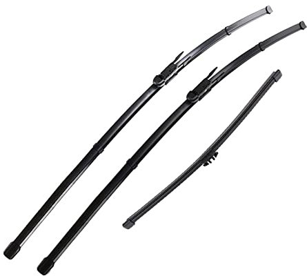 Xukey escobillas limpiaparabrisas delanteras y traseras para Mondeo Kuga Escape Fusion 2015 2016 2017 2018 2019(juego de 3)
