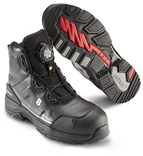 Brynje Sicherheitsschuh Strom 3S SRC Superleichte und sportliche Sicherheitsschuhe mit BOA Fit System Schwarz- Gr. 44