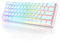 HK Gaming Tastiera da Gaming Meccanica GK61 | Retroilluminazione RGB, 61 Tasti, USB-C, Interruttori Ottici Gateron Sostituibili, N-Key Rollover, Compatibile con Mac e Windows - Bianco