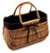 MyBer® Handtasche aus Weide Tasche Weidenkorb Tragekorb Korbtasche Korb Weidenkorb mit schwarzer Stoffeinlage K4-489-SS