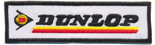PATCHMANIA Dunlop Logo 10,8 cm Aufnäher Bügelbild, Patch Embroidered Patches Iron on