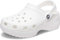 Crocs Herren Classic Platform Clog W Clog, White, 39/40 EU