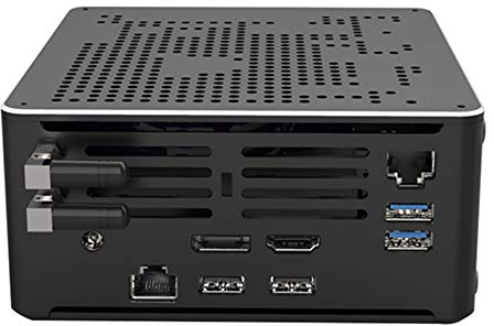 KINGDEL Mini PC Inter 6 Cores Processeur i7 10e génération jusqu'à 5 GHz Ordinateur de Bureau 4K, 32 Go de RAM DDR4, 512 Go SSD M.2 + 2 to HDD, 2xLAN 1xHD et 1xDP Port 1xType-c 4xUSB 3.0