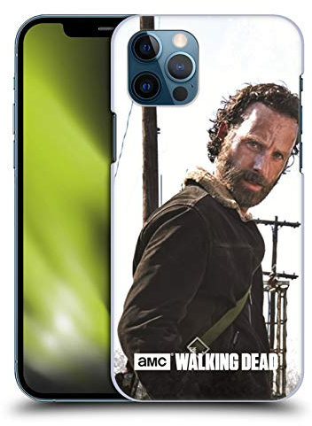 Head Case Designs Offizielle Zugelassen AMC The Walking Dead Rick Gun Gefilterte Persönlichkeiten Harte Rueckseiten Handyhülle Hülle Huelle kompatibel mit Apple iPhone 12 / iPhone 12 Pro
