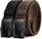 KEMISANT Taktischer Gürtel 2er, Gürtel Herren Arbeitsgürtel Militär Wandern 38mm,Schnellverschluss Metallschnalle(Schwarz/Hellbraun-105cm/30-34 taille verstellbar)
