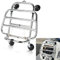 Porte-Bagages Avant pour Vespa GTS 300 125 200 250 2018-2025,PSLER Étagère Support de Bagages Pièces de Moto(Argenté)
