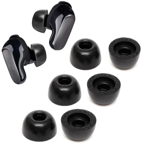 Memory Foam Eartips Ear Buds für Bose QuietComfort II, Ear Tips Replacement Bose Ear Piece Foam Tips for QuietComfor II Fit Charging Case (3 Pairs, SML)