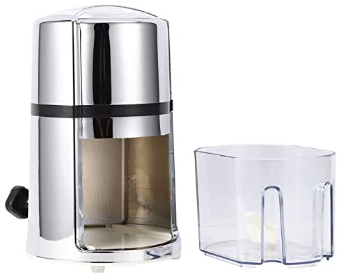 Lybunair Tritaghiaccio Manuale, Tritaghiaccio Portatile con Lama in Acciaio Inossidabile con Placcatura in ABS per Uso Domestico e Commerciale - ideale per Cocktail da Bar e