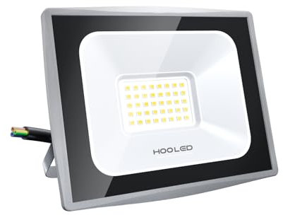 LED Strahler Außen 50W 5000lm 6500K CRI80+ Flutlicht Spotlight für Garten und Terrasse – Starke, IP65 Wetterfeste Beleuchtung (50W-1PC)