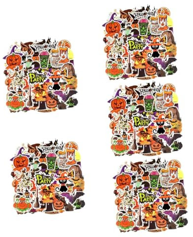 OSALADI 250blätter Titel Halloween Aufkleber Kürbis Hexen Horror Sticker Für Scrapbooking Koffer Kühlschrank Und Mehr Für Partys Und Dekoration