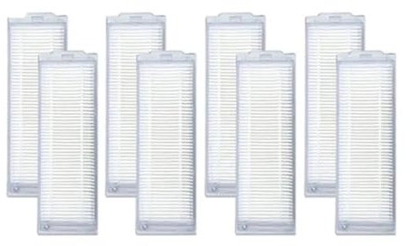 BEUAOCK Filtro HEPA for aspirapolvere Compatibile con Xiaomi V-RVCLM21A Robot aspirapolvere Parti Accessori Sostituzione(8pcs HEPA Filter)
