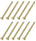 sourcing map 100Pcs Small Hardware Nails, 1.2 x 20mm Brass Round Head Nail Common Finishing Nail for Household Woodworking Picture Hanging DIY Projects, Gold