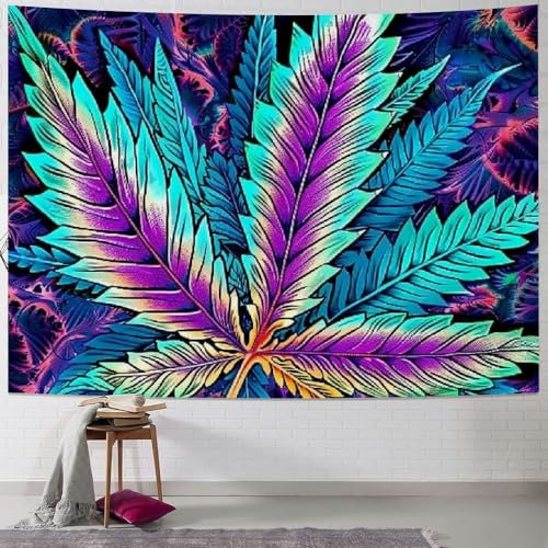 56 Wandtuch Weed Cool Marihuana Klein Wandteppich Weiches Wand Dekoration Waschbar Wandbehang Für Schlafzimmer Wohnheim Zimmer 130x152cm