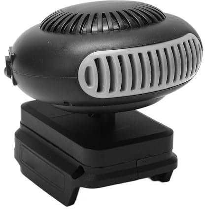 Chauffage D'appoint alimenté par Batterie, Petit Ventilateur 170 W à 2 Vitesses Chauffage de voiture portable pour BL1815 BL1820 BL1530 BL1840 BL1850 BL1860, Fonctionnement Silencieux