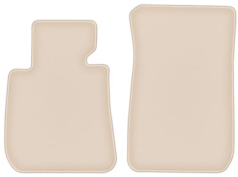 Velours-Fußmatten vorne passend für BMW 3 E93 2004-2011, Beige, FORTUNA | Nur Version: Befestigungstyp BMW; passend für Cabrio; geschorener Premium-Velours (100% Polypropylen), ca. 8 mm