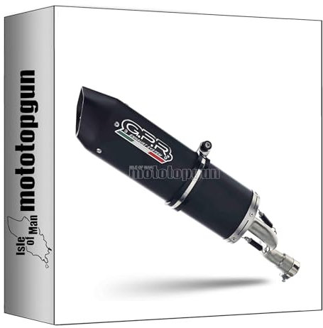 pot echappement gpr racing aluminium noir furore, db-killer non inclus, sc..95.race.fune compatible avec yamaha x-max 125 2015 2016 mototopgun