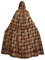 GaxfjRu Wicker Woven Grid Print Hooded Robe Wizard Hooded Cape Cloak for Women Halloween Witch Vampire Wizard Raven