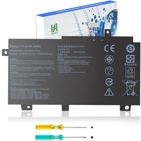 HASESS B31N1726 Battery Replacement for ASUS TUF Gaming FX504 FX504GD FX504GE FX504GM FX505DT FX505DV FX505DU FX505DY FX505GE FX505GD FX505GM A15 FA506 FA506IU A17 FA706II FX80 FX80GD FX80GE