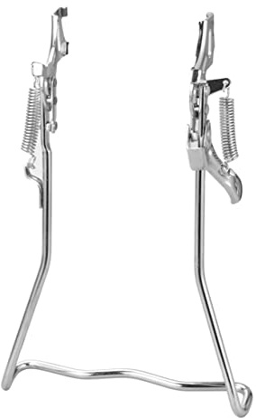 JOINPAYA Bike Stand Kick Double Pod Parking Stand Holder Iron Material Sturdy Bike Storage Rack