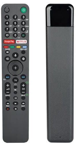 RMF-TX500E Telecomando vocale compatibile con Sony 4K HD OLED TV KD-55AG9 KD-65AG9 KD-98ZG9 KD-77AG9 Controller di ricambio con tasti Netflix Google Play