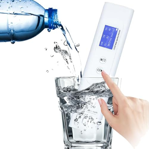 Digitales Wasseranalysegerät 6-in-1: Messung der Wasserqualität (CSB/TOC/TDS/UV275/EC/Temperatur) for Trinkwasser,Brunnenwasser, Schwimmbadwasser, Hydrokultur, Aquarium und Umkehrosmoseanlagen.
