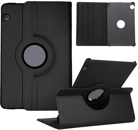 Laywaam Custodia Cover Compatibile con Huawei MediaPad T3 10 9,6 Pollici Tablet 2017 Modello, Custodia girevole a 360°, con Aletta di Posizionamento, Supporto