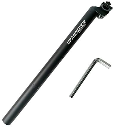 UPANBIKE Road Mountain Bike Fahrrad MTB Ersatz Sattelstütze Sattelstütze Extra Lang 45 cm (450 mm), Schwarz, 30.9*450mm