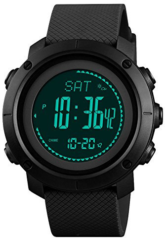 Reloj deportivo digital para hombre, altímetro, brújula, podómetro, multifunción, rastreador de actividad