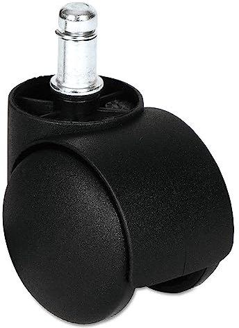 Doppelrad-Kapuzenrollen, B-Vorbau, 3,8 cm Lenkrolle, Schwarz
