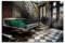 STYLER Glasbild Piano 80 x 120 cm I Lost Place altes Haus mystisch grünes Klavier vintage I Wandbild aus Glas I Bild Wohnzimmer Schlafzimmer Küche I XXL groß retro abstrakt
