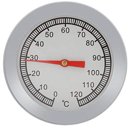 0~120°C Grill BBQ Pizza Grill Thermometer Backofenthermometer aus Edelstahl Grube/Raucher/Grill Temperaturanzeige zum Grill Küche Kochen
