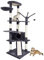 Meerveil Cat Tree, 167 cm Cat Tower for Large Cats, Cat Climbing Tree with Cat Activity Platforms, 3 Pompoms, 1 Condos, Basket and Sisal Scratching Posts, Dark Grey