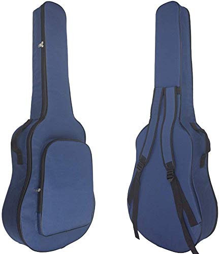 Bprtcra 40 41 Zoll Akustikgitarrentasche, Wasserdichte Gitarrentasche 6Mm Polsterung mit Rückenbügelschlaufe Große Tasche Schulter Verdickte Gitarrentasche (Type D)