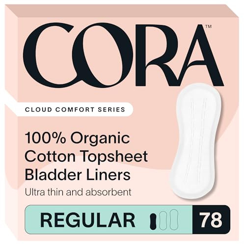 Cora 100% Organic Cotton Topsheet Bladder Liners (78 Regular Liners)
