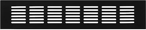 LIRAST 60x300mm Bronze Aluminium Radiator Grill - 2x12 inch Kitchen Plinth Vent - Cupboard Wardrobe Vents - Air Vent Covers internal - Ventilation Grilles - Door Vents for Interior Doors