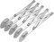 5 Wheel Pastry Cutter with Handle Set of 2 Stainless Steel Double Cutter Adjustable Pizza Slicer Multi-Round Dough Cutter Roller