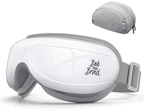 Bob and Brad EyeOasis 2 - Eye Massager with Heat, Compression & Music, Rechargeable Electric Eye Mask for Relieve Puffy & Dry Eyes, Sleep Mask for Dark Circles, Improve Sleeping, Gifts for Men Women