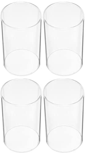 Garneck Glaszylinder ohne Boden 7cm Durchmesser Windlichtglas Drinnen Draußen Transparente Kerzenhalter 4 Stücke 10x7x7cm Glas Windlicht Ersatzzylinder Party Zuhause Bankett Im Freien