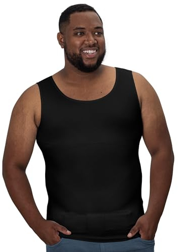 QORE LOGIQ Gynecomastia Compression Shirts for Men, XX-Large Tall, Black