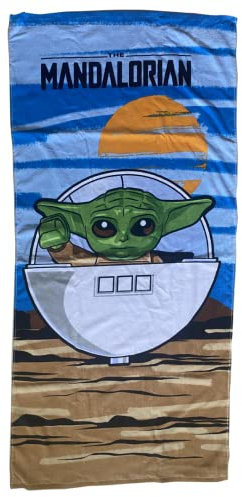 Franco Lego Star Wars The Child Mandalorian Badetuch, superweich, Baumwolle, 147,3 x 71,1 cm