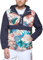 Tommy Hilfiger Veste coupe-vent imperméable à capuche Taslan rétro pour homme, Imprimé tropical, XX-Large
