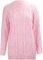 AJFASHION Women Jumpers New Ladies Long Sleeve Chunky Cable Knitted Jumper Crew Neck Winter Sweater Top UK Size 8-22 Baby Pink