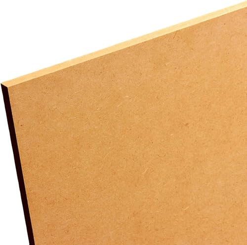 Pack of 1 A2 Size (594mm x 420mm) 3mm Thick MDF Sheets with Smooth Surface for Watercolor Painting, Sketching, Drawing as Well as DIY, Arts and Crafts and Pyrography