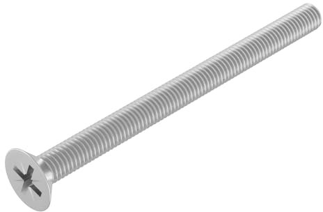 SECCARO Lot de 20 vis à tête fraisée M3 x 40 mm en acier inoxydable V2A VA A2 DIN 965 Phillip/PZ Filetage complet