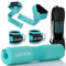 LAVVON Langhantel Polster Set - Hip Thrust Pad Polster für Langhantelstange - Hantel Nackenpolster, Polsterung für Squats, Booty Training, Gym Fitness - mit Knöchelriemen, Zughilfen für Krafttraining