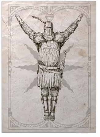 Displate Offiziell Dark Souls MetallPoster Magnetische Befestigung Inklusive Lizenziert Bilder Hochwertiges Poster Praise the Sun Poster 45 cm x 32 cm