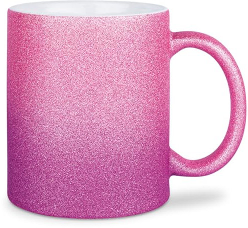 glitzertassen.de® | Tasse mit Glitzer | Glitzertasse in diversen Farben | Geschenkidee | Roséviolett