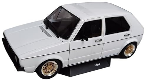 DRModels Motorfahrzeuge Replika Auto 1:18 Virtuelles Fahrzeugmodell Für VW Golf 1983 Metalldruckguss Statische Exponate Originalgetreue Nachbildung